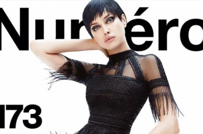 Irina Shayk protagoniza la portada de 'Numero Magazine' con un corte a lo 'pixie' moreno.-NUMERO MAGAZINE