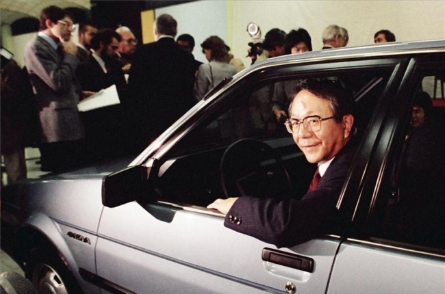 TatsuroToyoda, expresidente de Toyota, en 1984.-/ AP / PAUL SAKUMA