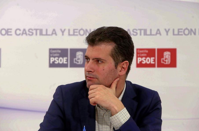 El secretario general del PSOE de Castilla y León, Luis Tudanca.-ICAL