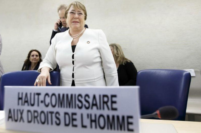 Michelle Bachelet, la nueva alta comisionada del Consejo de Derechos Humanos de las Naciones Unidas.-SALVATORE DI NOLFI (AP)
