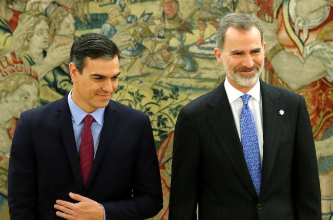 Pedro Sánchez y el Rey, hace unos días.-EFE / JUAN CARLOS HIDALGO