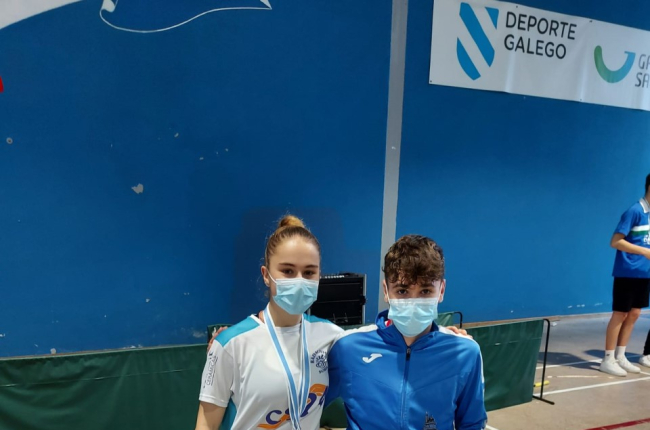 Daniela Corchón y Javier Barrios cuajaron un gran torneo en La Coruña. HDS