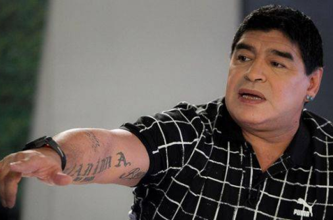 Diego Armando Maradona, durante una entrevista en televisión el pasado febrero.-Foto: EFE / MIGUEL GUTIÉRREZ