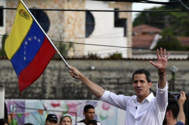 Juan Guaidó, autoproclamado presidente interino de Venezuela.-