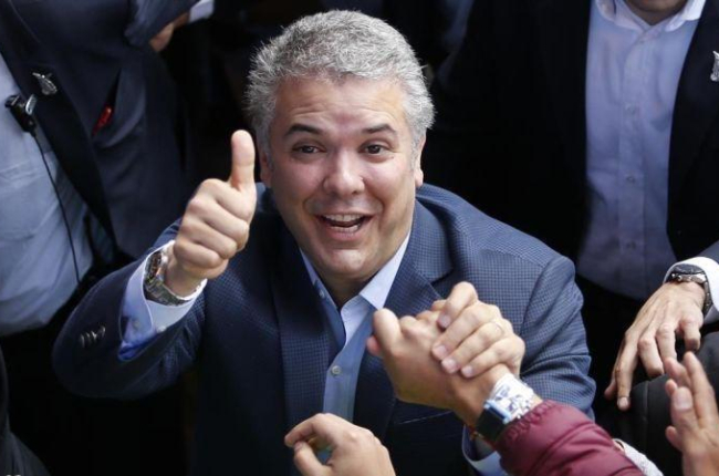Iván Duque, presidente de Colombia.-AP / FERNANDO VERGARA