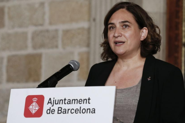 La alcaldesa de Barcelona, Ada Colau, ha hecho un llamamiento este viernes a la participación masiva en la manifestación por la paz y contra el terrorismo del sábado 26 de agosto-EL PERIÓDICO (ACN)