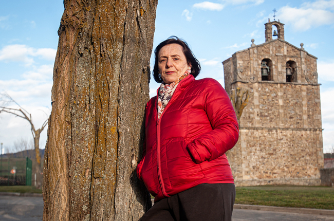 Feli García, alcaldesa de Suellacabras. MARIO TEJEDOR