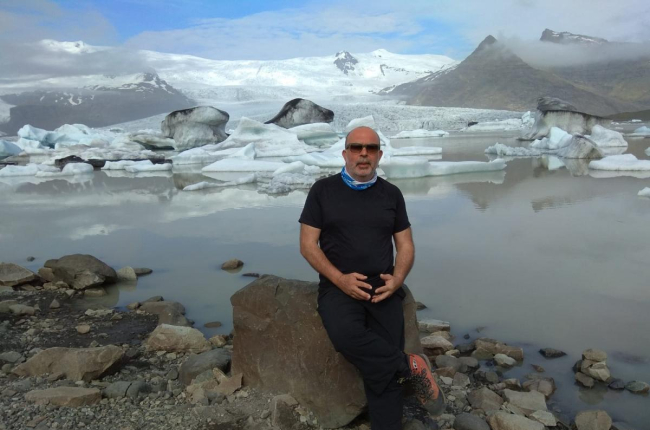 Miguel Latorre durante sus vacaciones en Islandia-HDS