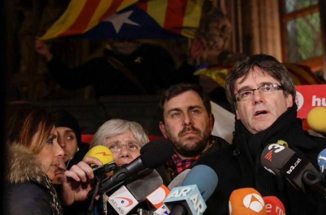 Carles Puigdemont, en Bélgica.-AFP / THIERRY ROGE