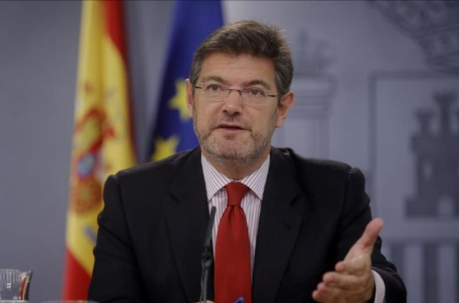 El ministro de Justicia, Rafael Catalá, en la Moncloa.-JOSÉ LUIS ROCA