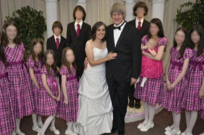 La familia Turpin, en Las Vegas, donde acudieron para que los padres renovaran los votos matrimoniales.-FACEBOOK
