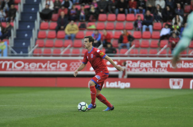 Íñigo Pérez no quiere pensar más allá del choque en Sevilla y en sumar los tres puntos.-Valentín Guisande