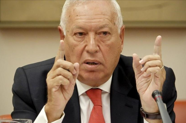 El ministro de Asuntos Exteriores, José Manuel García Margallo, en una reciente comparecencia en comisión.-/ JOSÉ LUIS ROCA