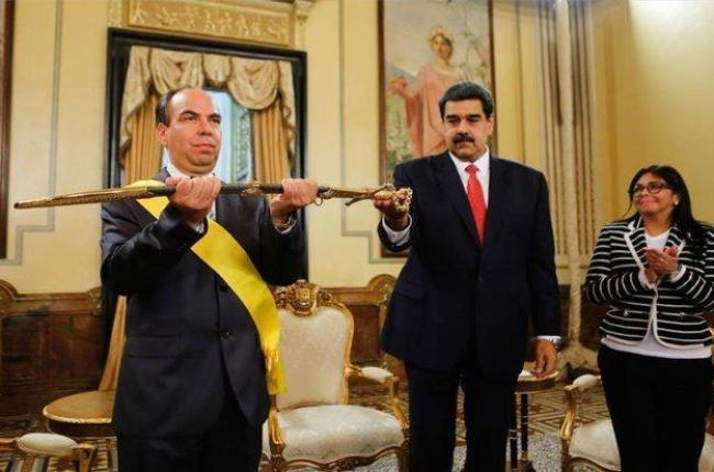 Nicolás Maduro y Rogelio Polanco, embajador de Cuba en Venezuela.-EFE