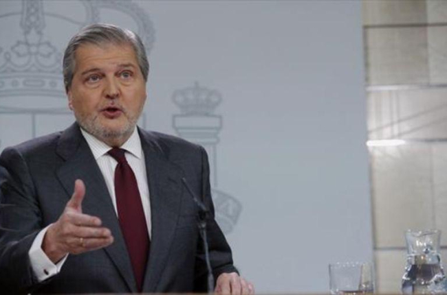 Íñigo Méndez de Vigo, ministro portavoz, ayer en la Moncloa.-EFE / ÁNGEL DÍAZ