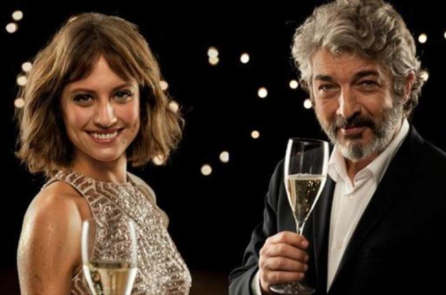 Michelle Jenner y Ricardo Darín, protagonistas del nuevo espot navideño de Freixenet.-ARCHIVO