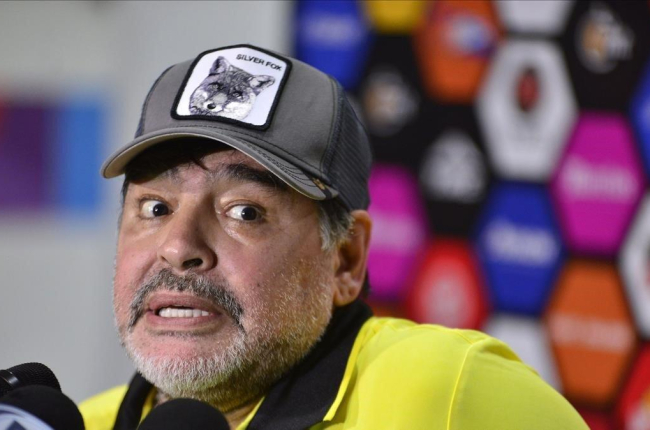 Maradona, entrenador de Dorados de Sinaloa-