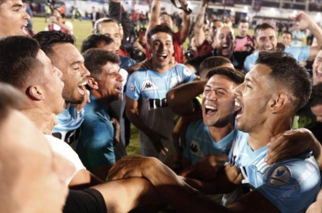 Los festejos de Racing Club, nuevo campeón de la Superliga argentina.-EL PERIÓDICO
