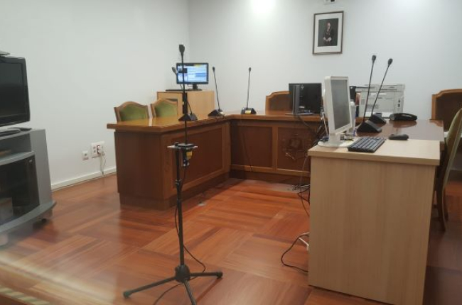 Sala de vista del nuevo Juzgado de Guardia que entra hoy en funcionamiento. HDS