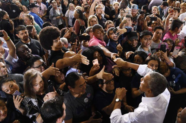 Obama en el acto de campaña de legisladores federales en Las Vegas.-GETTY IMAGES NORTH AMERICA
