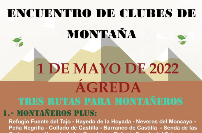 Cartel Encuentro de Clubes de Montaña. HDS