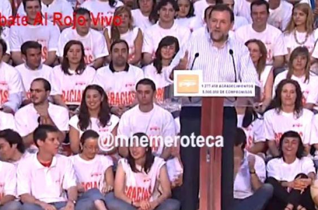 Vídeo en el que Mariano Rajoy declara su amor a Alfonso Rus, en un mitin en Xàtiva en junio del 2007.-MALDITA HEMEROTECA / YOUTUBE