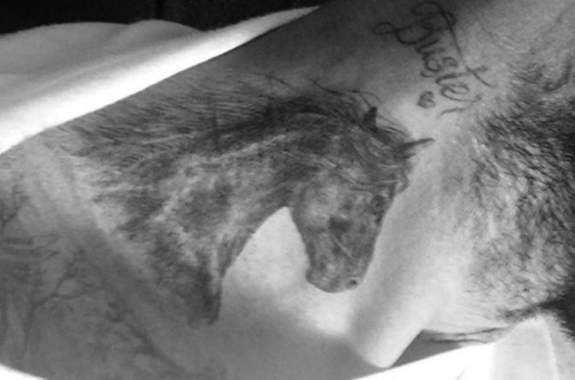 El último tatuaje de David Bekham.-INSTAGRAM