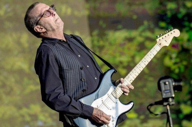 Eric Clapton, en julio del 2018, durante un festival de verano en Hyde Park, en Londres.-