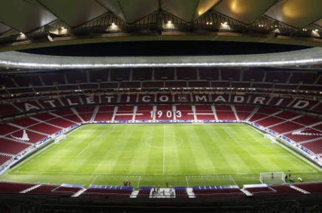 Interior del estadio Metropolitano del Atlético de Madrid. HDS