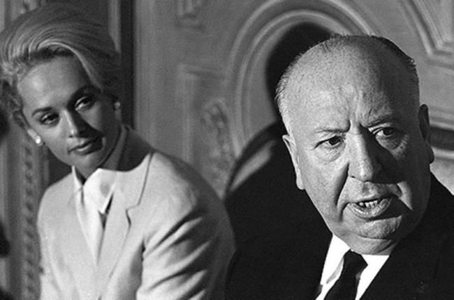 Alfred Hitchcock y Tippi Hedren, en 1963.-ENRIQUE MENESES