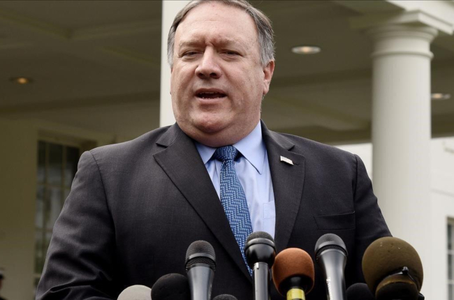 Mike Pompeo.-/ AFP / OLIVIER DOULIERY