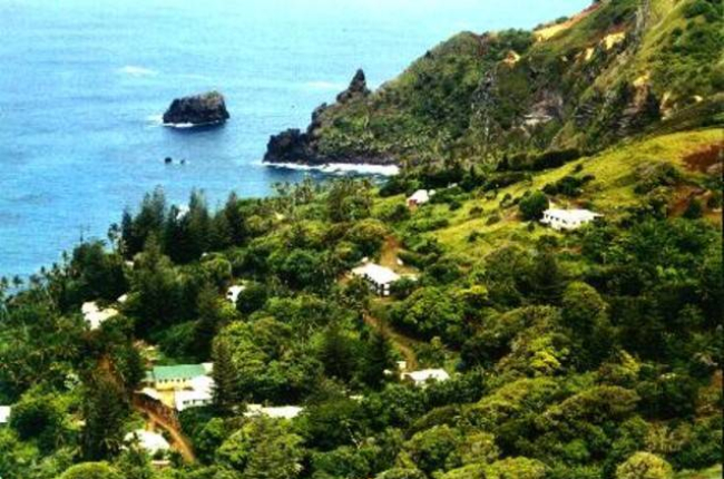 Adamstown, la capital de las islas Pitcairn.-Foto: GOBIERNO DE PITCAIRN
