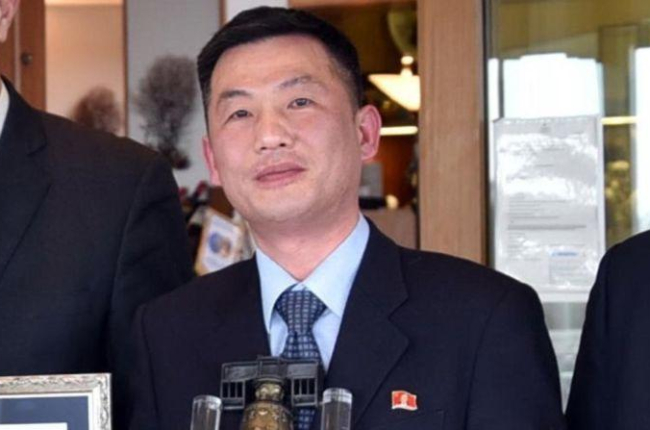 El diplomático norcoreano Jo Song-gil, durante un acto institucional celebrado en Italia en el 2018.-AP