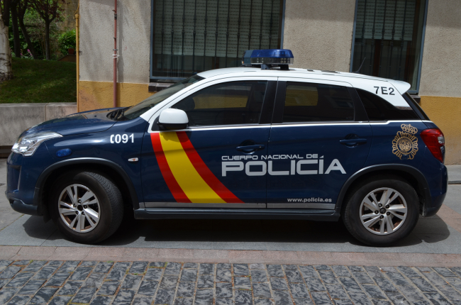 Vehículo de la Policía Nacional de Soria.-HDS