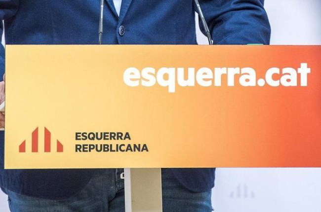 Rueda de prensa en la sede de ERC.-FERRAN SENDRA