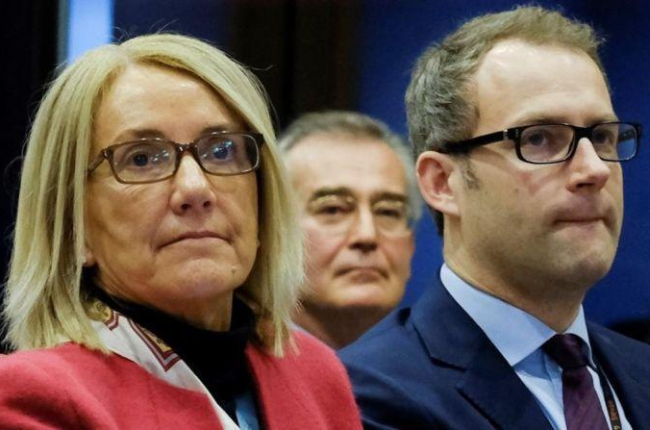 La nueva jefa del gabinete de  Jean-Claude Juncker, Clara Martínez.-EFE / OLIVIER HOSLET
