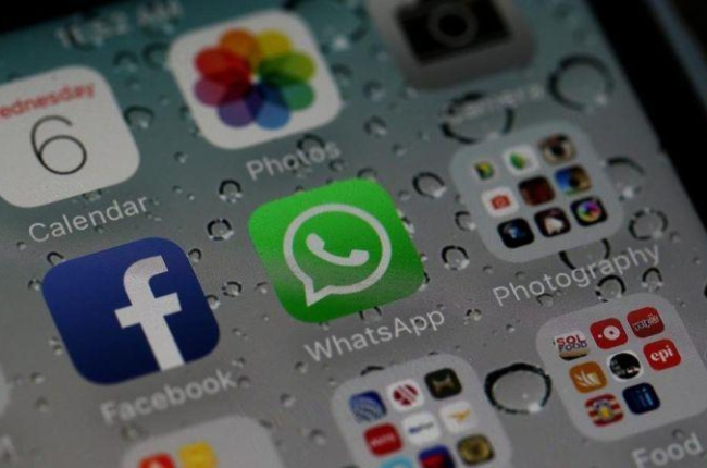 Una aplicación de WhatsApp en un teléfono móvil.-JUSTIN SULLIVAN / AFP