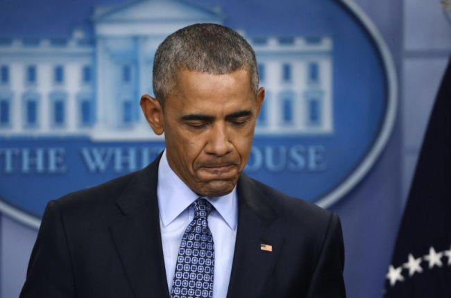 Barack Obama en su última rueda de prensa como presidente de EEUU, este miércoles.-AP / PABLO MARTÍNEZ MONSIVAIS