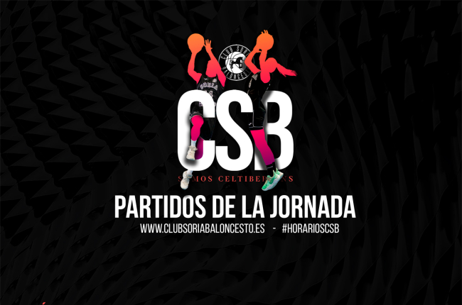 Cartel de los partidos de todos los equipos del Club Soria Baloncesto. HDS