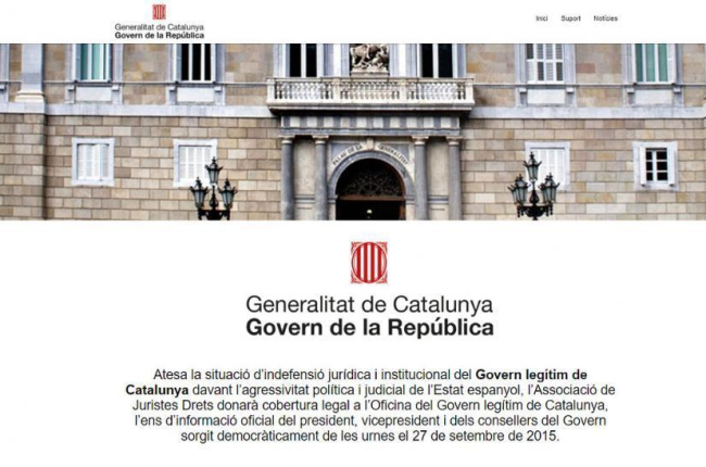 Captura de pantalla de la web del Govern de la República.-EL PERIÓDICO