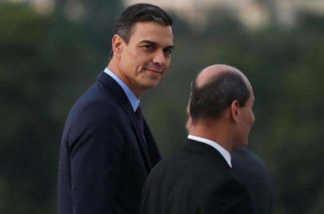 Pedro Sánchez, a su llegada a La Habana-REUTERS / ALEXANDRE MENEGHINI