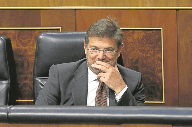 Rafael Catalá, durante un debate en el Congreso.-EL PERIÓDICO / ARCHIVO