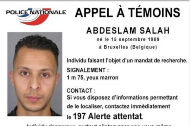 Abdeslam Salam, hermano de uno de los terroristas suicidas y buscado por la policía francesa por cómplice.-