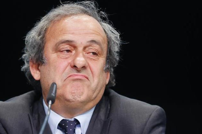 Michel Platini, en una conferencia de prensa tras una reunión de la UEFA.-ARCHIVO