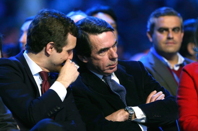 Aznar ve a Casado un líder como un castillo sin tutelas, ni tutías-DAVID CASTRO