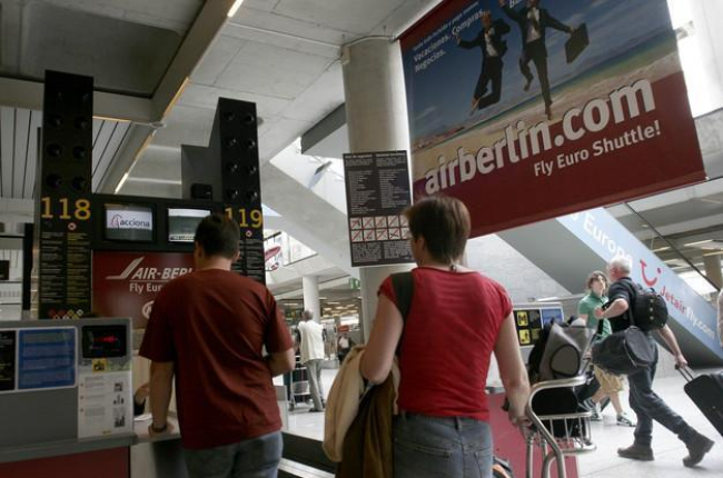 Instalaciones de Air Berlin en el aeropuerto de Palma.-EL PERIÓDICO