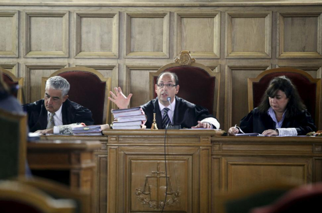 Los magistrados de la Audiencia Provincial de Soria.-HDS
