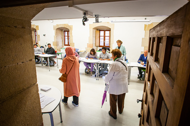 Jornada electoral del 28M, de la que se conocen los primeros resultados en Soria. MARIO TEJEDOR