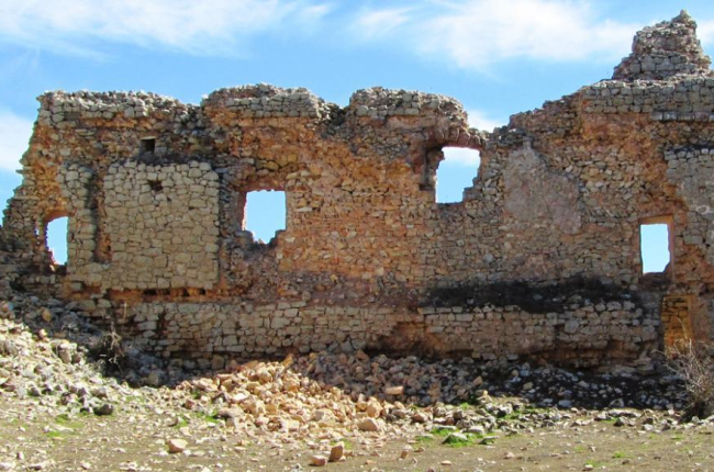 Derrumbes en el castillo de Caracena-Cedida