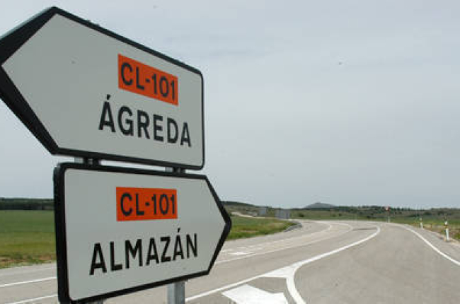 La carretera CL-116, que va de Ágreda a Almazán. / Ú.S.-
